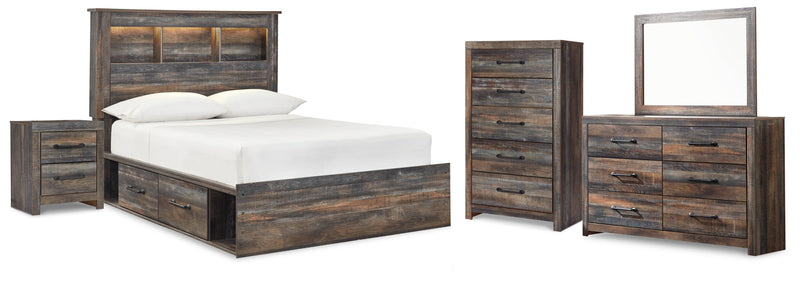 Drystan Bed, Dresser, Mirror, Chest & Nightstand, Bedroom Set