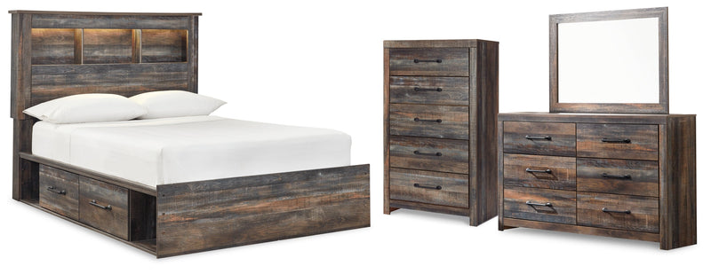 Drystan Bed, Dresser, Mirror, Chest & Nightstand, Bedroom Set