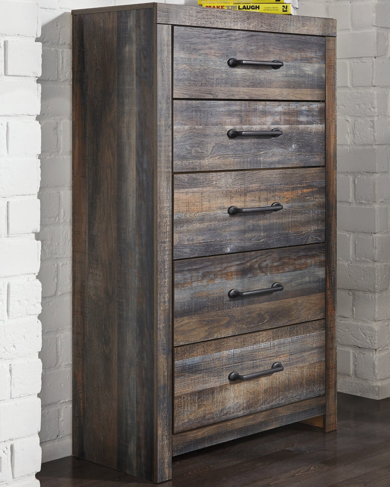 Drystan Bed, Dresser, Mirror, Chest & Nightstand, Bedroom Set