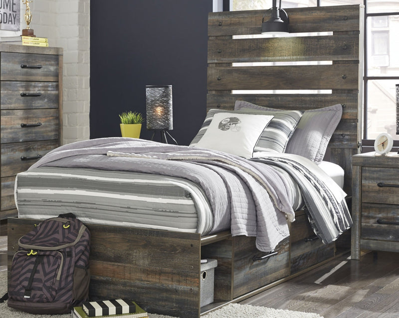 Drystan Bed, Dresser, Mirror, Chest & Nightstand, Bedroom Set