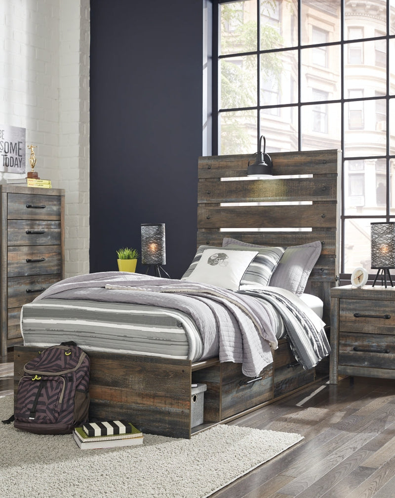Drystan Bed, Dresser, Mirror, Chest & Nightstand, Bedroom Set