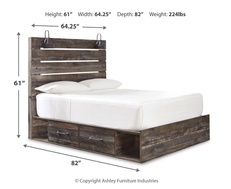 Drystan Bed, Dresser, Mirror, Chest & Nightstand, Bedroom Set