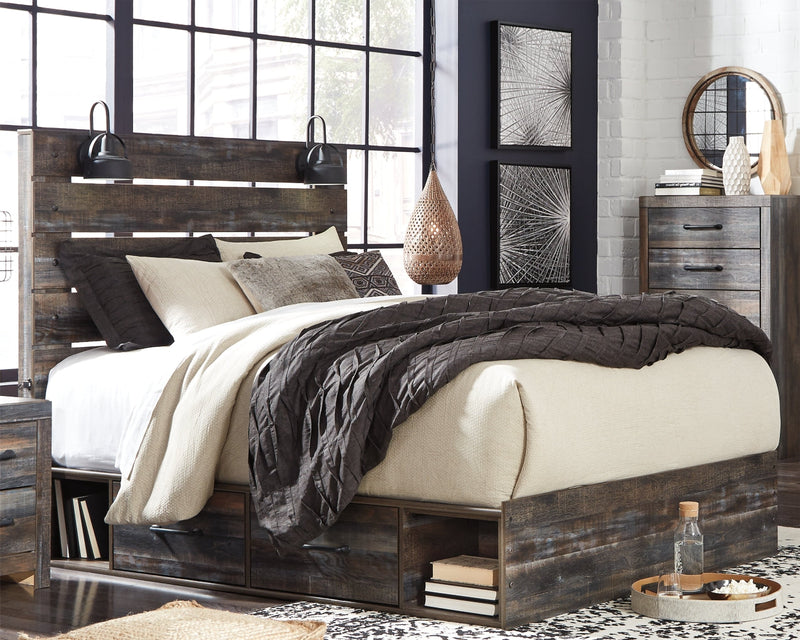 Drystan Bed, Dresser, Mirror, Chest & Nightstand, Bedroom Set