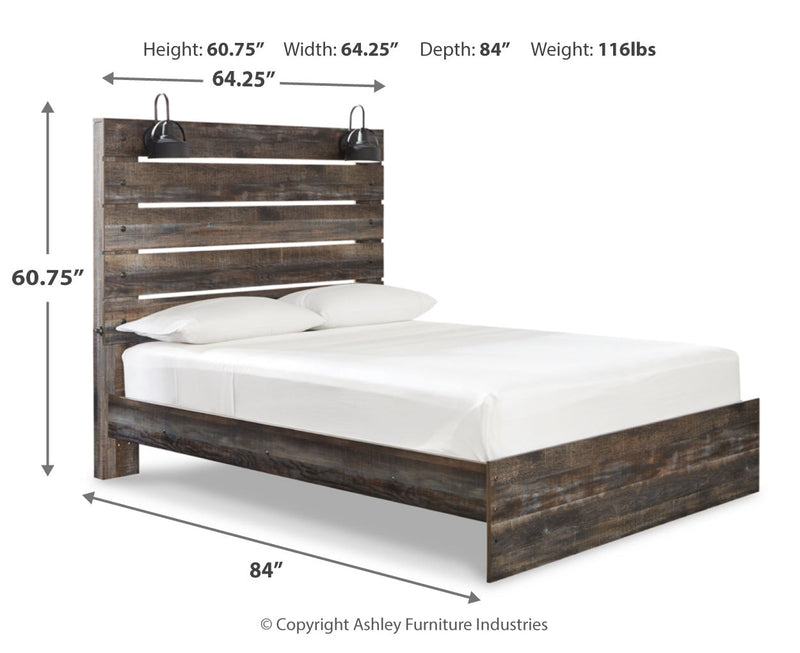 Drystan Bed, Dresser, Mirror, Chest & Nightstand, Bedroom Set