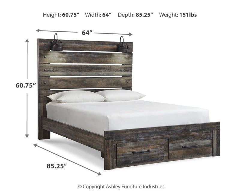 Drystan Bed, Dresser, Mirror, Chest & Nightstand, Bedroom Set