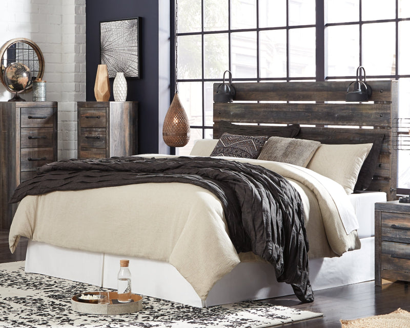 Drystan Bed, Dresser, Mirror, Chest & Nightstand, Bedroom Set