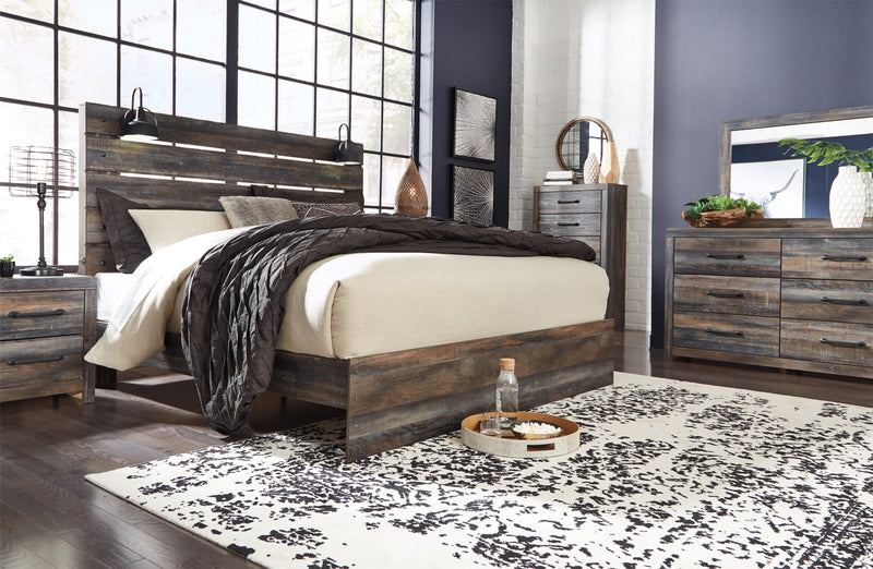 Drystan Bed, Dresser, Mirror, Chest & Nightstand, Bedroom Set