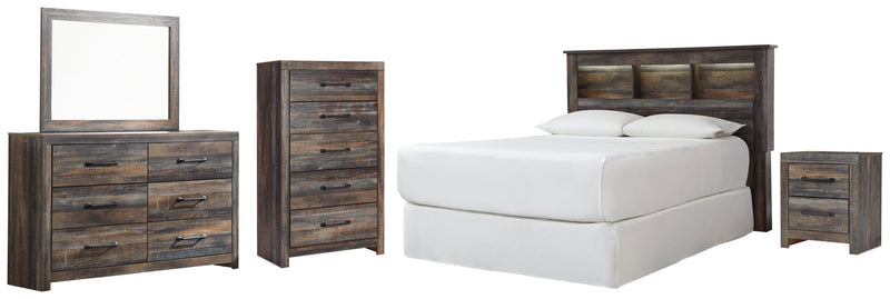 Drystan Bed, Dresser, Mirror, Chest & Nightstand, Bedroom Set