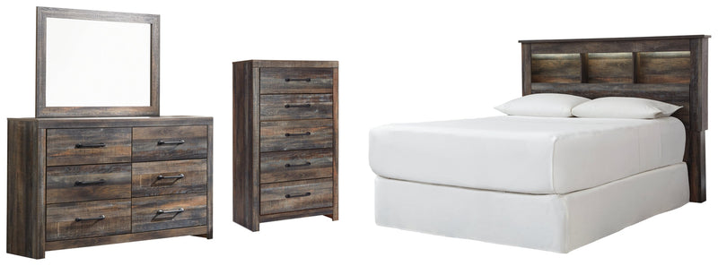 Drystan Bed, Dresser, Mirror, Chest & Nightstand, Bedroom Set