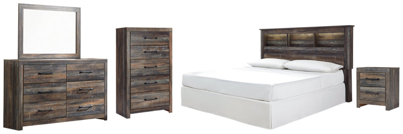Drystan Bed, Dresser, Mirror, Chest & Nightstand, Bedroom Set