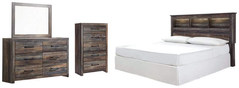 Drystan Bed, Dresser, Mirror, Chest & Nightstand, Bedroom Set