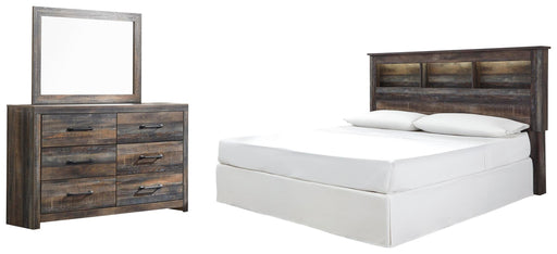 Drystan King/ Bedroom Sets Bookcase Headboard Bed Mirrored Dresser