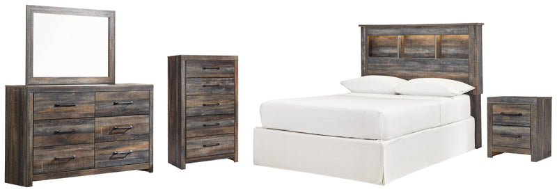 Drystan Bed, Dresser, Mirror, Chest & Nightstand, Bedroom Set