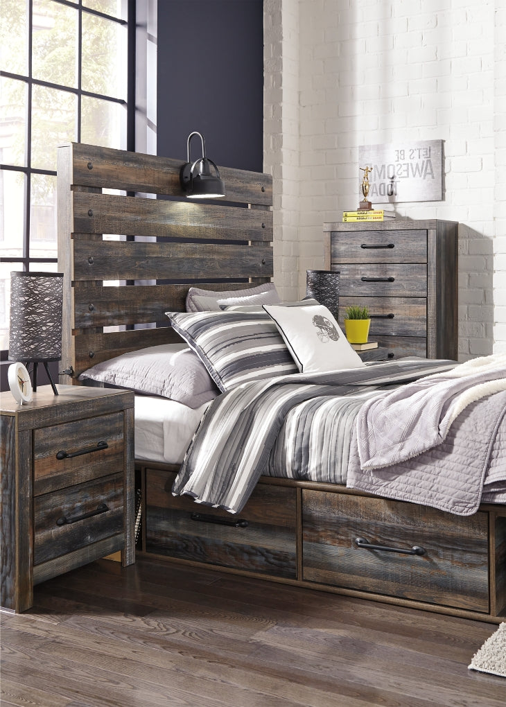 Drystan Bed, Dresser, Mirror, Chest & Nightstand, Bedroom Set