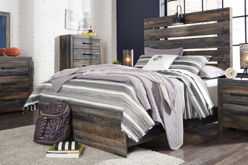 Drystan Bed, Dresser, Mirror, Chest & Nightstand, Bedroom Set