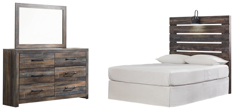 Drystan Bed, Dresser, Mirror, Chest & Nightstand, Bedroom Set