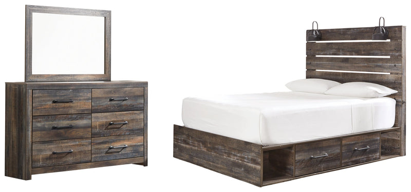 Drystan Bed, Dresser, Mirror, Chest & Nightstand, Bedroom Set