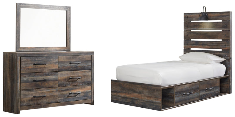 Drystan Bed, Dresser, Mirror, Chest & Nightstand, Bedroom Set