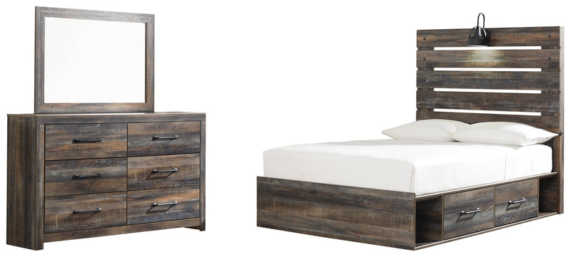 Drystan Bed, Dresser, Mirror, Chest & Nightstand, Bedroom Set