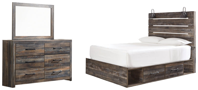 Drystan Bed, Dresser, Mirror, Chest & Nightstand, Bedroom Set
