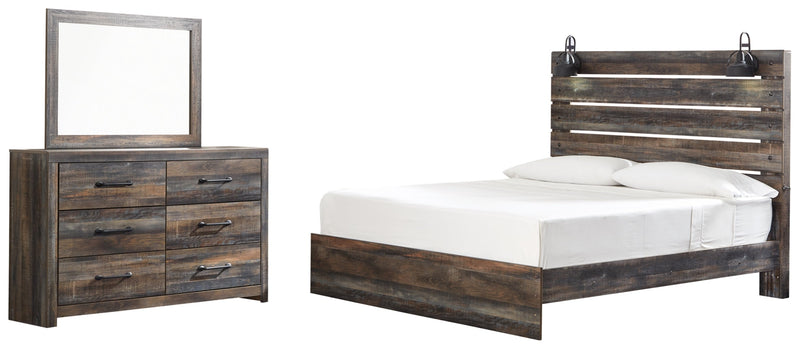 Drystan Bed, Dresser, Mirror, Chest & Nightstand, Bedroom Set