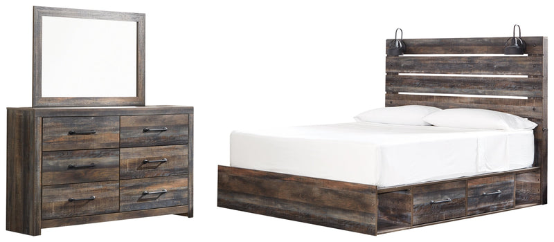 Drystan Bed, Dresser, Mirror, Chest & Nightstand, Bedroom Set