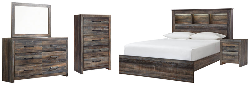 Drystan Bed, Dresser, Mirror, Chest & Nightstand, Bedroom Set