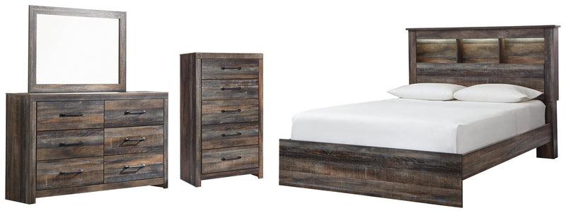 Drystan Bed, Dresser, Mirror, Chest & Nightstand, Bedroom Set
