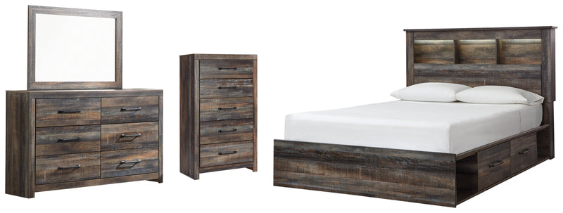 Drystan Bed, Dresser, Mirror, Chest & Nightstand, Bedroom Set