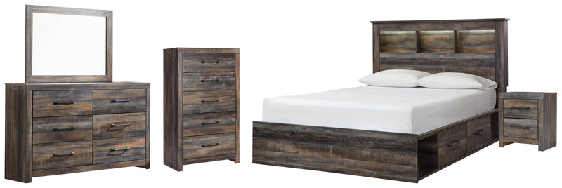 Drystan Bed, Dresser, Mirror, Chest & Nightstand, Bedroom Set