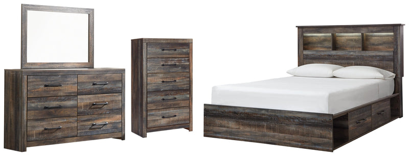 Drystan Bed, Dresser, Mirror, Chest & Nightstand, Bedroom Set