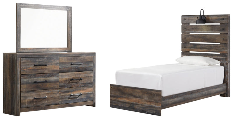 Drystan Bed, Dresser, Mirror, Chest & Nightstand, Bedroom Set