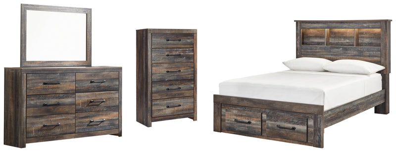 Drystan Bed, Dresser, Mirror, Chest & Nightstand, Bedroom Set