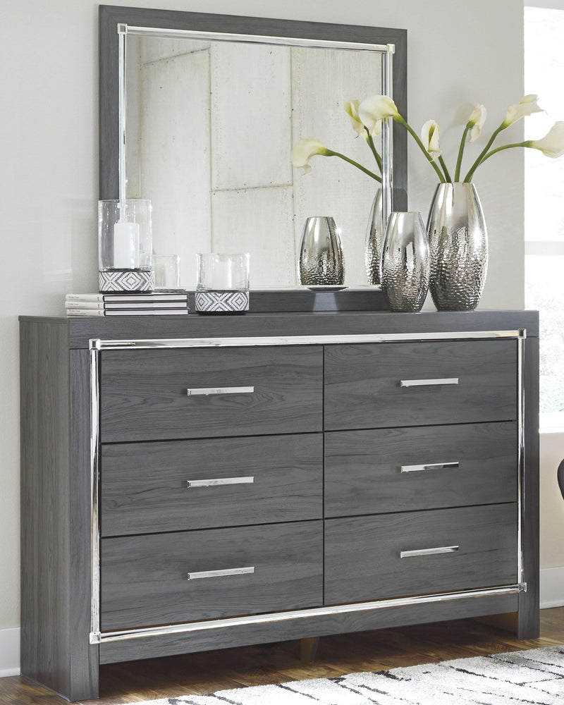 Lodanna Bedroom Sets Full Panel Bed Mirrored Dresser