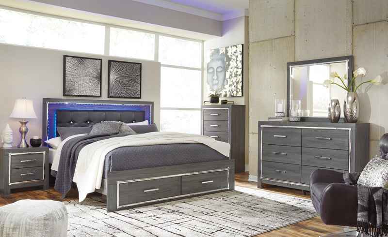 Lodanna Panel Bed, Dresser, Mirror, Chest & Nightstand, Bedroom Set