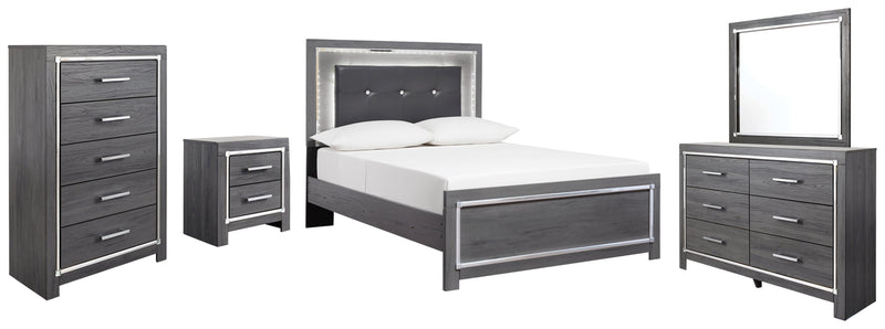 Lodanna Panel Bed, Dresser, Mirror, Chest & Nightstand, Bedroom Set