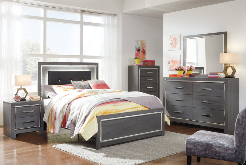 Lodanna Panel Bed, Dresser, Mirror, Chest & Nightstand, Bedroom Set