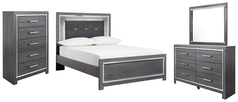 Lodanna Panel Bed, Dresser, Mirror, Chest & Nightstand, Bedroom Set