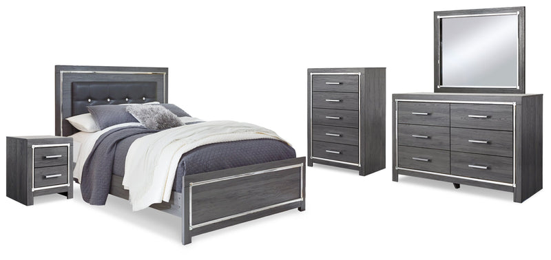 Lodanna Panel Bed, Dresser, Mirror, Chest & Nightstand, Bedroom Set