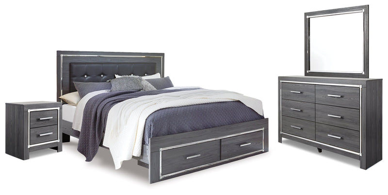 Lodanna Panel Bed, Dresser, Mirror, Chest & Nightstand, Bedroom Set