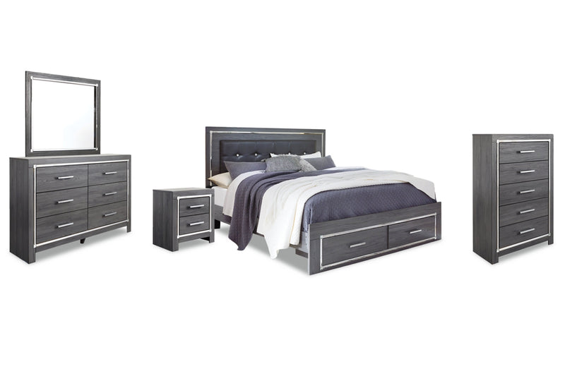 Lodanna Panel Bed, Dresser, Mirror, Chest & Nightstand, Bedroom Set