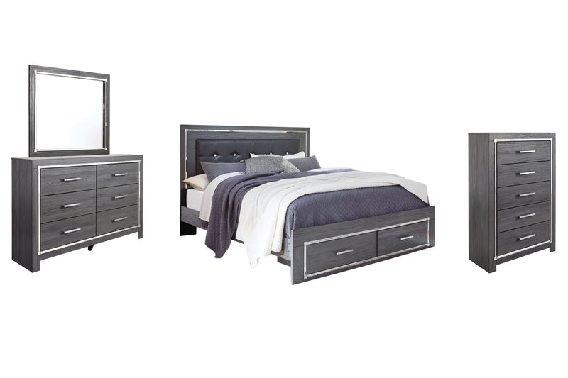 Lodanna Panel Bed, Dresser, Mirror, Chest & Nightstand, Bedroom Set