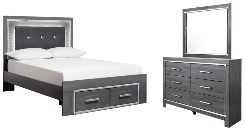 Lodanna Panel Bed, Dresser, Mirror, Chest & Nightstand, Bedroom Set