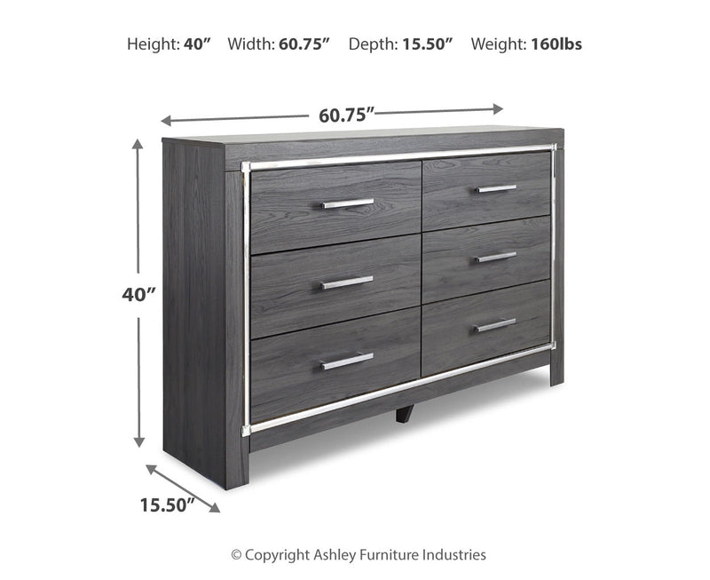 Lodanna Panel Bed, Dresser, Mirror, Chest & Nightstand, Bedroom Set