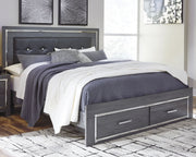Lodanna Panel Bed King Panel Bed with 2 Storage Drawers (v2)