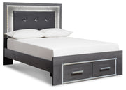 Lodanna Panel Bed Full Panel Bed with 2 Storage Drawers