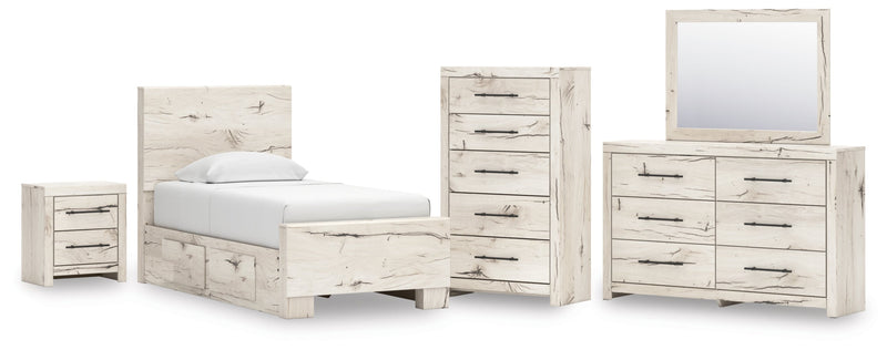Lawroy Panel Bed, Dresser, Mirror, Chest & Nightstand, Bedroom Set