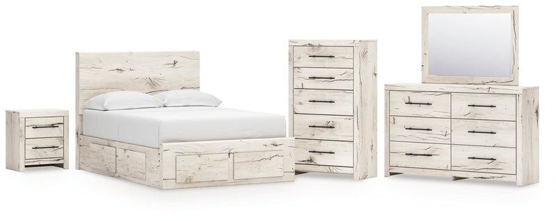 Lawroy Panel Bed, Dresser, Mirror, Chest & Nightstand, Bedroom Set