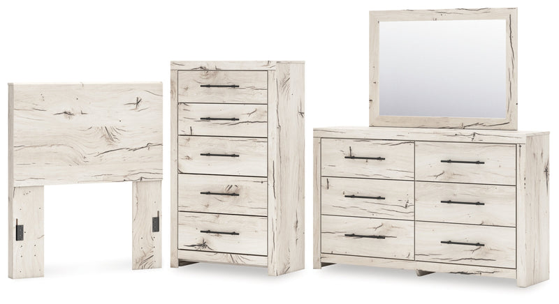 Lawroy Panel Bed, Dresser, Mirror, Chest & Nightstand, Bedroom Set