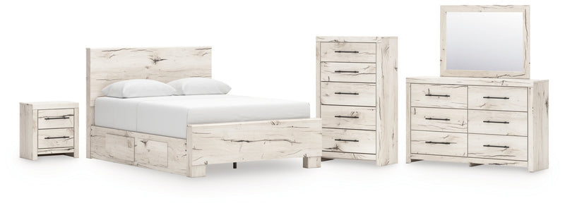 Lawroy Panel Bed, Dresser, Mirror, Chest & Nightstand, Bedroom Set